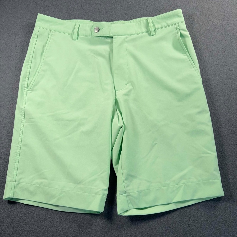 Fairway & Greene Golf Shorts Mens W32 Mint Green Performance - Meas. 33x10